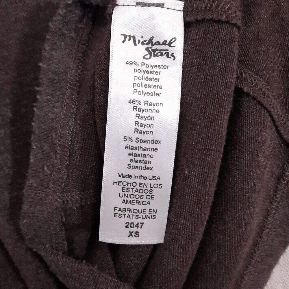 Michael Stars Womens Sweater Size XS Knit Trapeze Swing Cowl Neck Thumb Holes - Picture 11 of 12